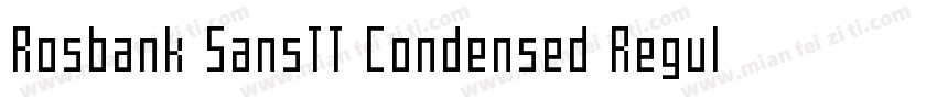 Rosbank SansTT Condensed Regular字体转换